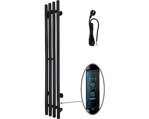 Электрический полотенцесушитель Тругор Вектор ПЭК СП 120x15 Черный