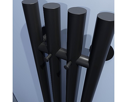 Электрический полотенцесушитель Тругор Вектор ПЭК СП 120x15 Черный