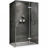 Душевой уголок Abber Zart 100x70 профиль Хром стекло прозрачное
