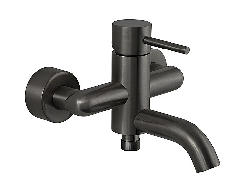 Смеситель для ванны Remer X-Style X05CFP Черный хром брашированный