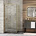 Душевая стенка WasserKRAFT Aisch 90 55P03-RP90 профиль Золото матовое стекло прозрачное