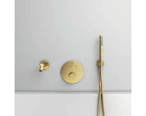 Смеситель для душа Ideal Standard Ceratherm T100 с термостатом Brushed Gold