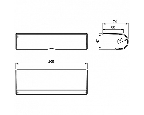 Полочка для смесителя Ideal Standard Ceratherm A7215AA Хром