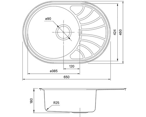 Кухонная мойка Iddis Suno S 65 SUN65SDi77 Сатин