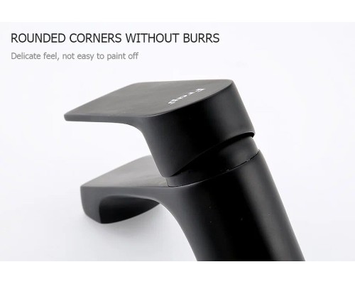 Смеситель для раковины Frap H71-6 F1071-6 Черный матовый