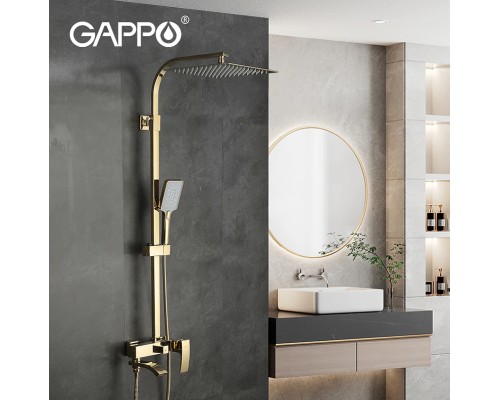 Душевая система Gappo G07-3 G2407-3 Золото