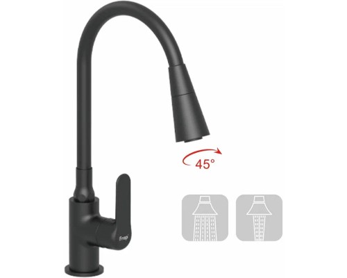 Смеситель для кухни Frap H17-6 F4417-6 Черный матовый
