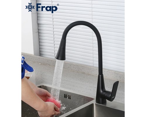 Смеситель для кухни Frap H17-6 F4417-6 Черный матовый