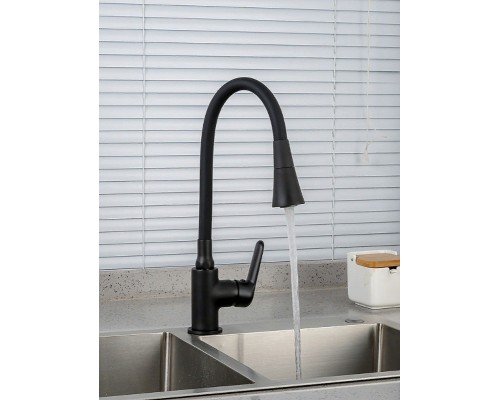 Смеситель для кухни Frap H17-6 F4417-6 Черный матовый