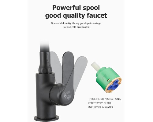 Смеситель для кухни Frap H17-6 F4417-6 Черный матовый