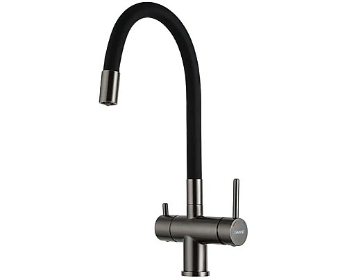 Смеситель для кухни Gappo G4398-39 Оружейная сталь Черный