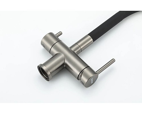 Смеситель для кухни Gappo G4398-39 Оружейная сталь Черный