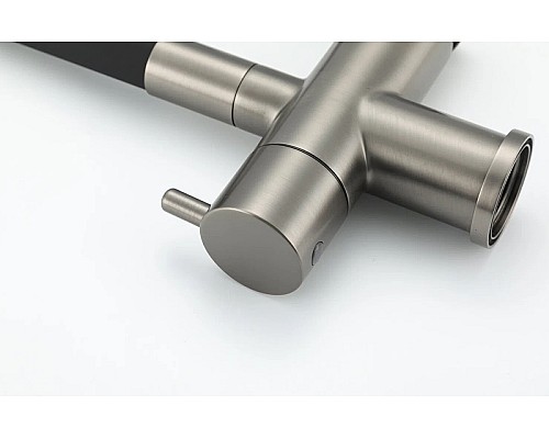 Смеситель для кухни Gappo G4398-39 Оружейная сталь Черный