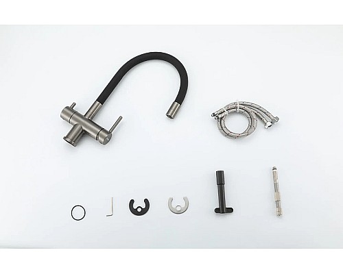 Смеситель для кухни Gappo G4398-39 Оружейная сталь Черный