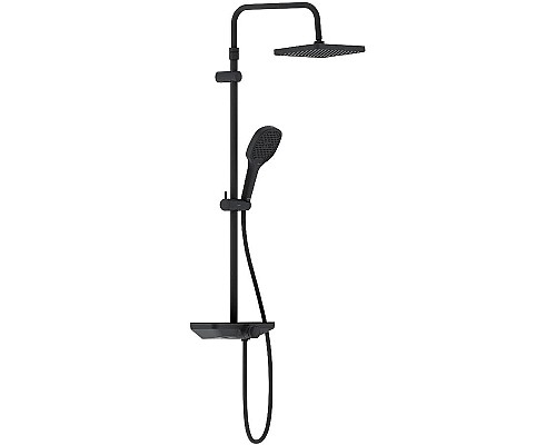 Душевая система Damixa Merkur 940730300 Черная матовая