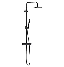 Душевая система Damixa Scandinavian Pure 936750300 с термостатом Черная матовая