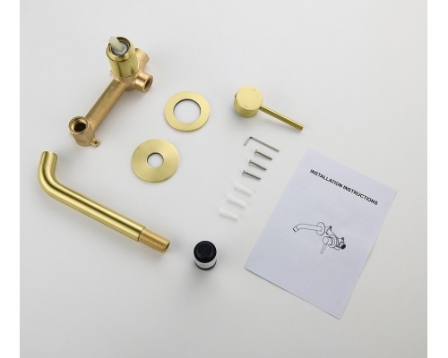 Смеситель для раковины Timo Saona 2372/17SM Золото матовое