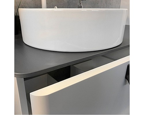 Тумба с раковиной Comforty Сорренто 90Н 00-00013520 Светло-серая