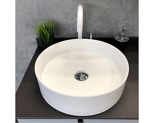 Тумба с раковиной Comforty Сорренто 90Н 00-00013520 Светло-серая