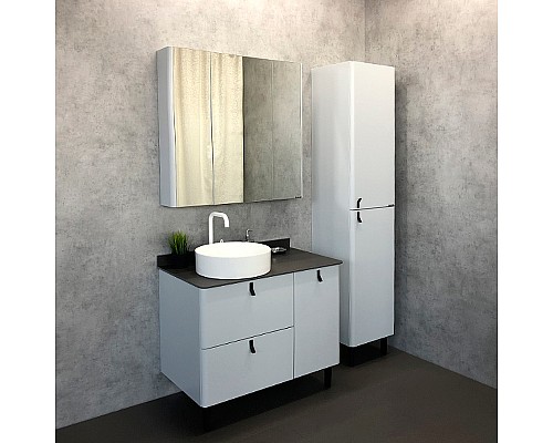 Тумба с раковиной Comforty Сорренто 90Н 00-00013520 Светло-серая