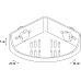 Полка корзина Grampus Element GR-3310 угловая Белая