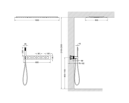 Душевая система Timo Petruma SX-5329/00SM с термостатом Хром