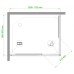 Душевой уголок Royal Bath HPD 110x90 профиль Белый стекло матовое
