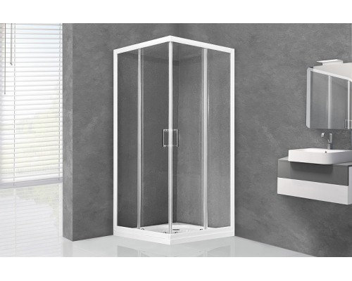 Душевой уголок Royal Bath HPD 120x110 профиль Белый стекло прозрачное
