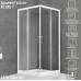 Душевой уголок Royal Bath HPD 120x110 профиль Белый стекло прозрачное