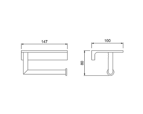Держатель туалетной бумаги Timo Saona 13043/18 Черное золото
