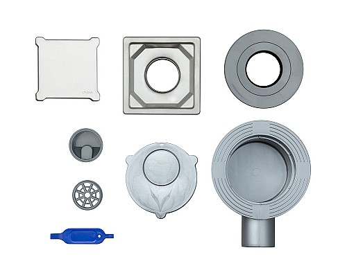 Душевой трап Logan L003-110 с решеткой Нержавеющая сталь