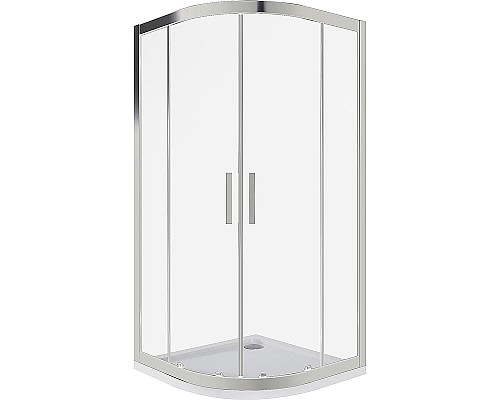 Душевой уголок Good Door Cofe R-90-C-CH 90x90 КФ00022 профиль Хром стекло прозрачное