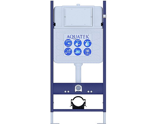 Комплект унитаза с инсталляцией Aquatek Либра New SET AQUATEK ЛИБРА N-14 с сиденьем Микролифт