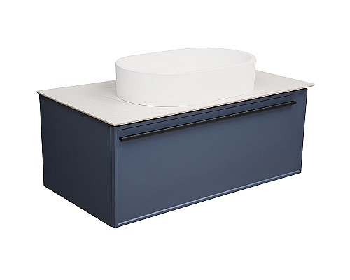 Тумба под раковину La Fenice Elba 90 FNC-01-ELB-BG-90 подвесная Синяя матовая