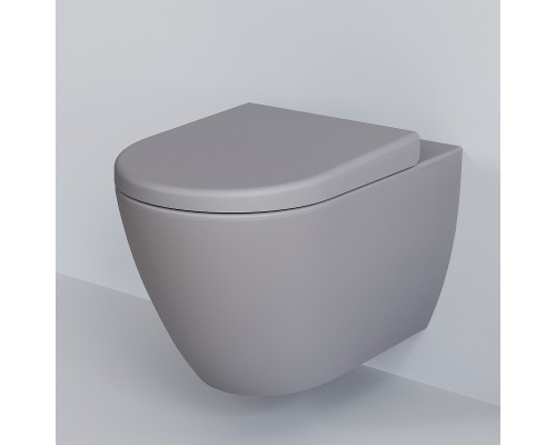 Унитаз Ambassador Queen 113T20301R подвесной Серый матовый без сиденья