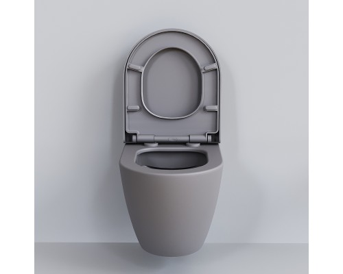 Унитаз Ambassador Queen 113T20301R подвесной Серый матовый без сиденья