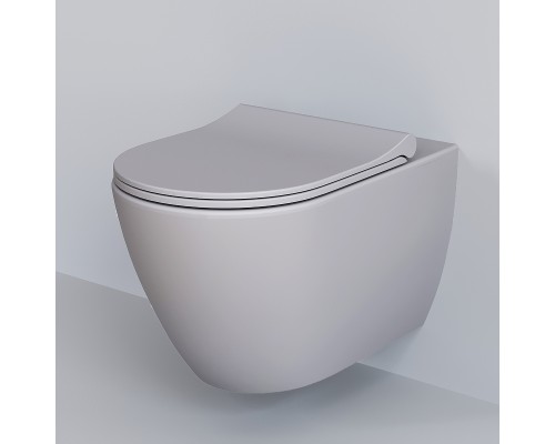 Унитаз Ambassador Queen 113T20301R подвесной Серый матовый без сиденья