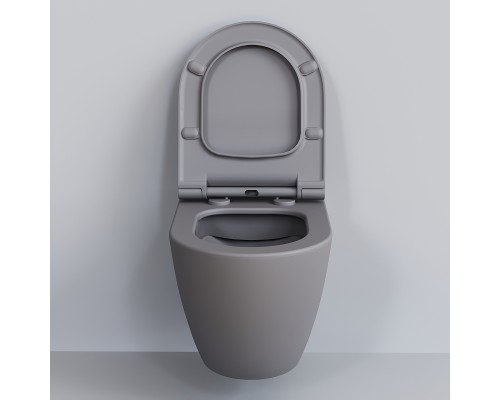 Унитаз Ambassador Queen 113T20301R подвесной Серый матовый без сиденья