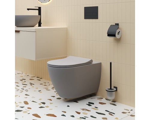 Унитаз Ambassador Queen 113T20301R подвесной Серый матовый без сиденья