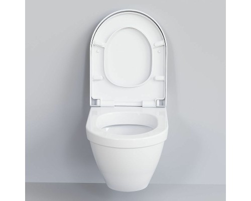 Унитаз Ambassador Nord 133T20001 подвесной Белый глянцевый без сиденья