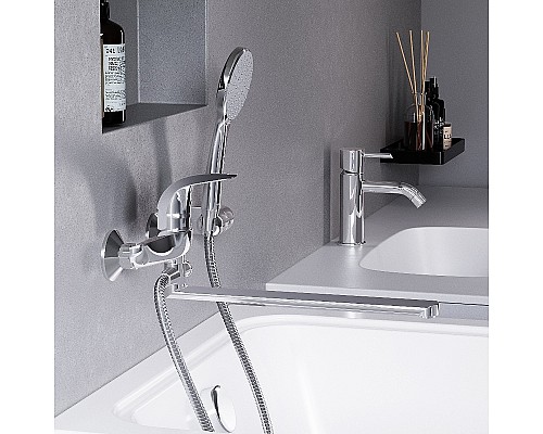 Смеситель для ванны Damixa Eclipse 319500001 универсальный Хром
