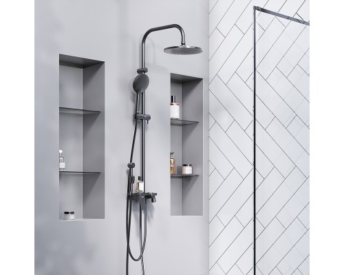 Душевая система Damixa Jupiter 977770300 Черная матовая