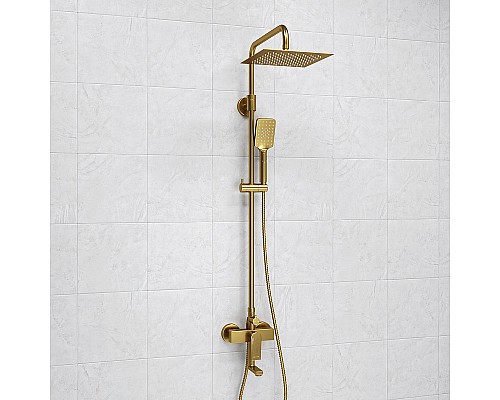 Душевая система WasserKRAFT A155.198.201.BG Золото матовое