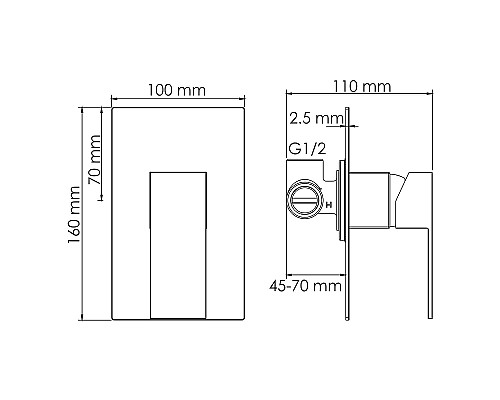 Смеситель для раковины WasserKRAFT A15513 Хром