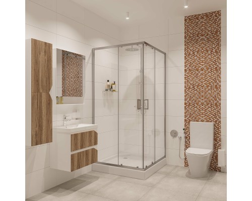 Душевой уголок Niagara Nova 80х80 NG-6688-08 профиль Хром стекло прозрачное