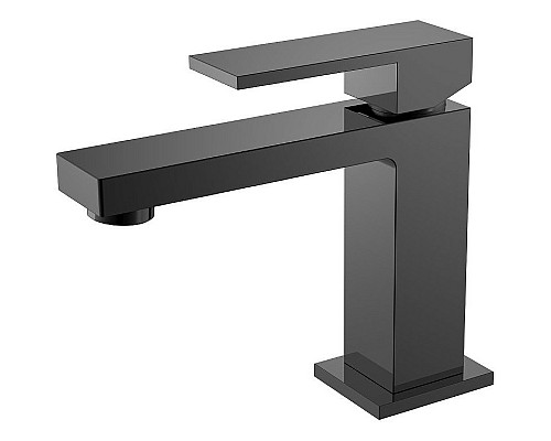 Смеситель для раковины Boheme Qubic 471-SGM Оружейная сталь глянцевая