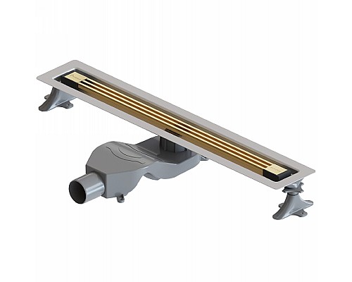 Душевой лоток Boheme B&T Infinity 60 981-60-G с решеткой Золото Душевой лоток Boheme B&T Infinity 60 981-60-G с решеткой Золото