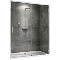 Душевая дверь Abber Komfort 170 профиль Хром стекло прозрачное