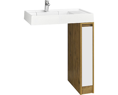 Тумба под раковину Aquaton Лондри 80 1A267101LHDR0 Дуб Рустикальный без фасада