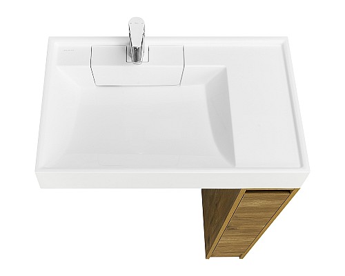 Тумба под раковину Aquaton Лондри 80 1A267101LHDR0 Дуб Рустикальный без фасада